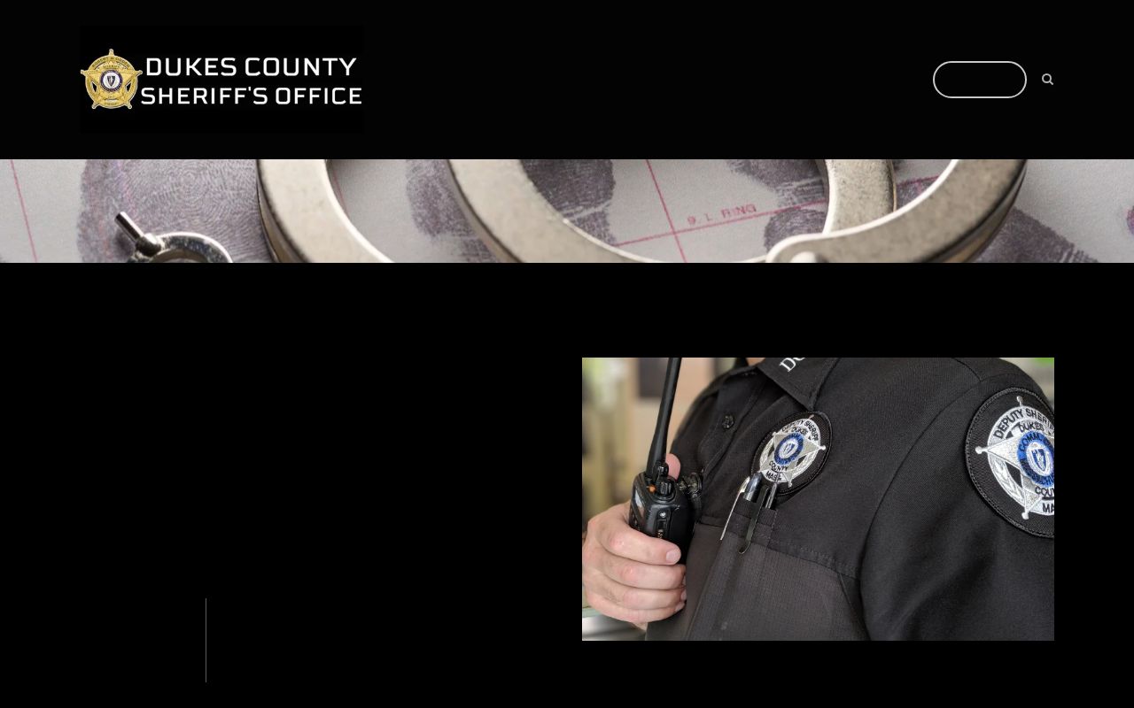 Dukes County jail booking and regional lock-up information